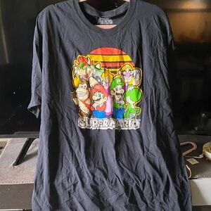 Kohl's Black Super Mario Graphic Tee